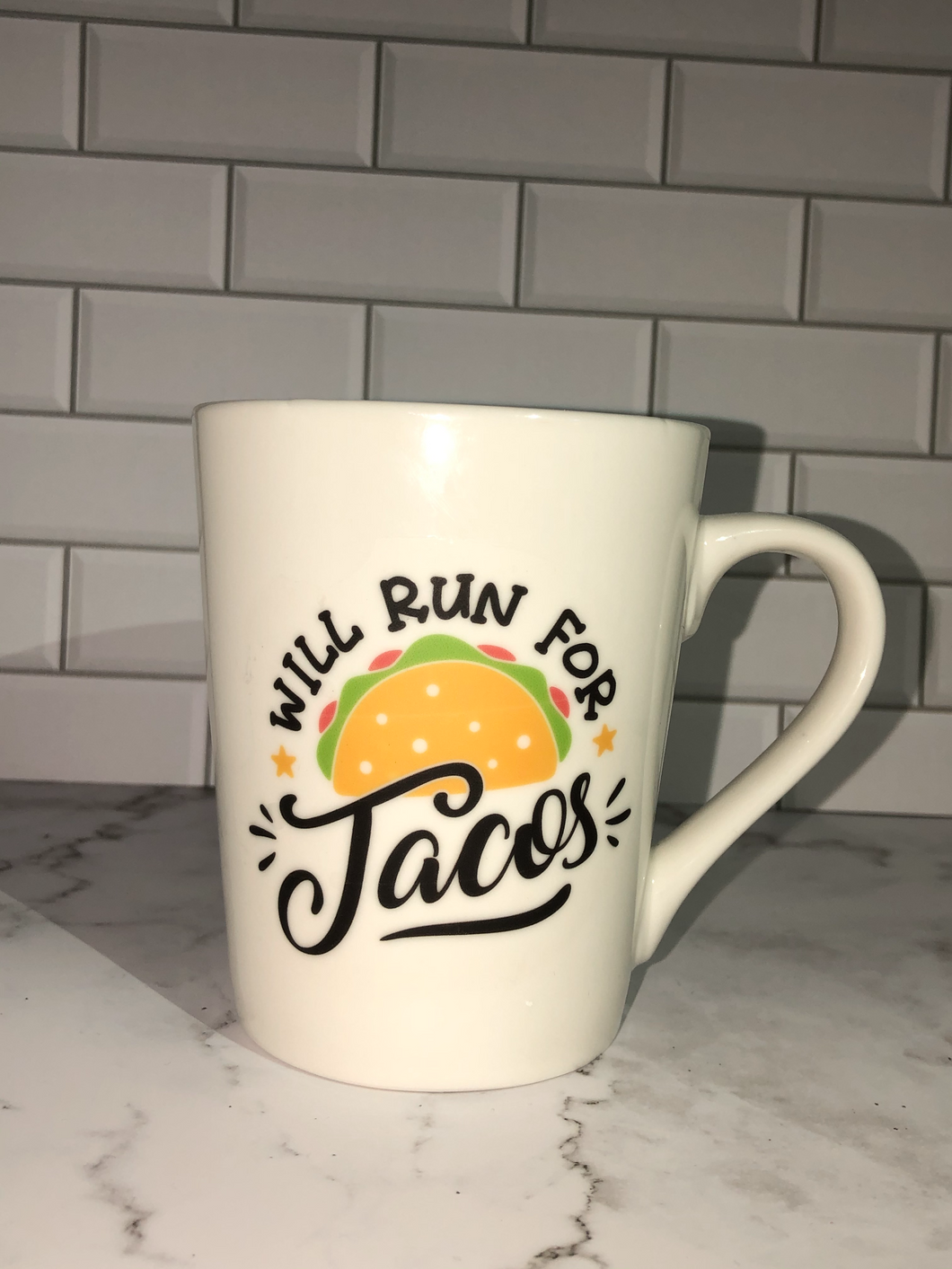 Will Run For Tacos Mug